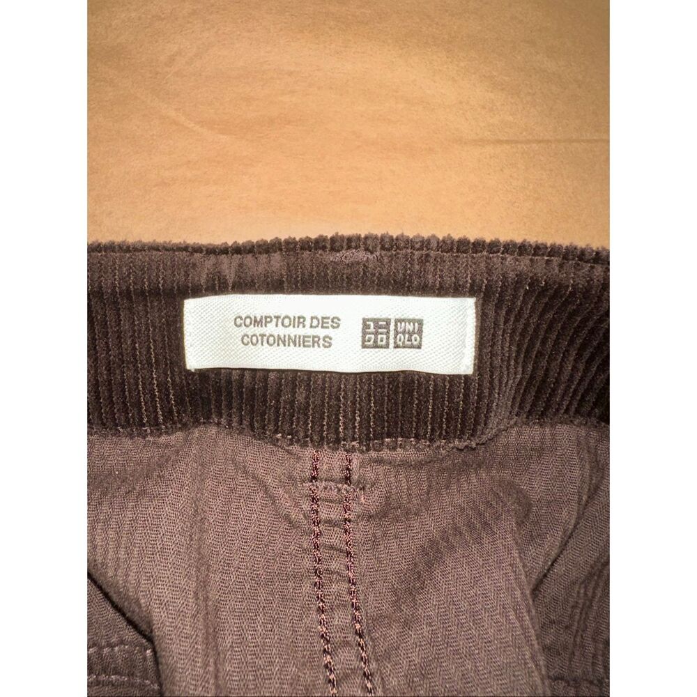 Uniqlo x Comptoir des Cotonniers Size L Corduroy Mini Skirt Brown A-Line - Picture 6 of 9